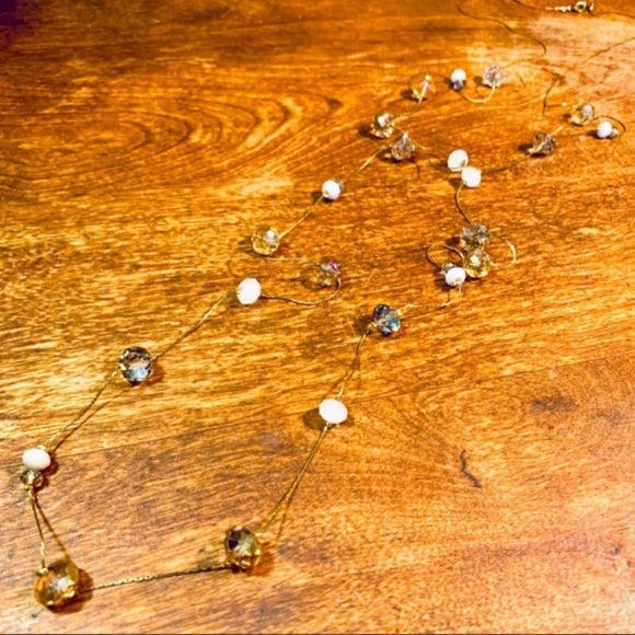 Ali Kahn New York Floating Glass Bead Necklace - Picture 3 of 7